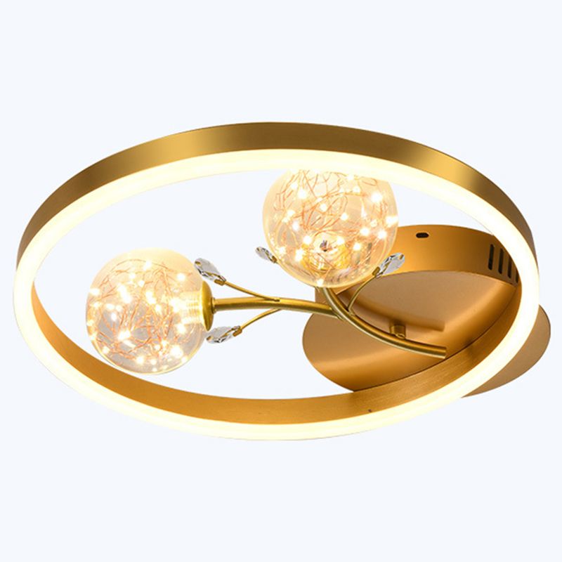 Runde Spülenhalterende Deckenleuchte moderne Einfachheit Flush Mount Deckenleuchte für Wohnzimmer