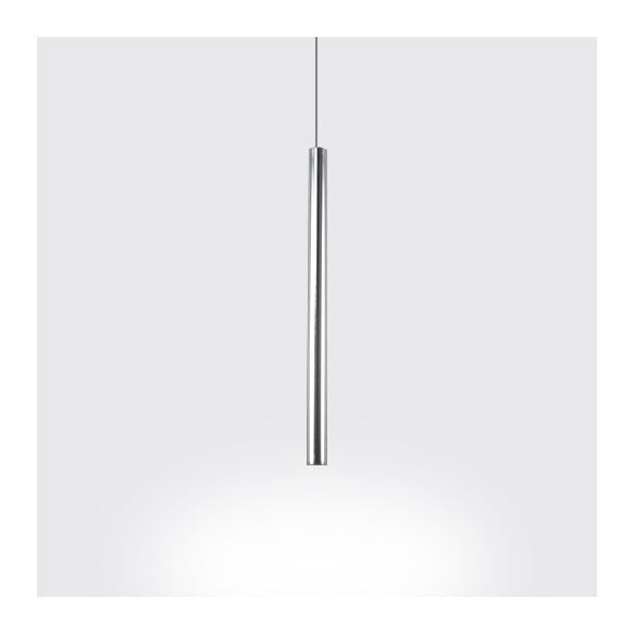 Silber/rot/blaues Metall schlanker Deckenleuchte Nordisch Einfacher Stallsuspension Anhänger Licht in warm/weiß, 12 "/19.5"/23,5 "hoch