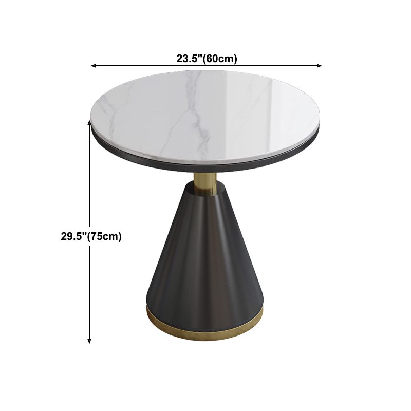 Metal Traditional Luxury Round Indoor Table Stone Top Table for Kitchen