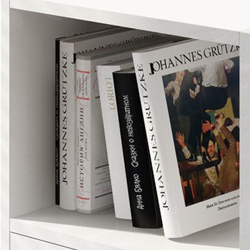 Zeitgenössischer vertikaler Standard -Bücherregal hergestelltes Holzbuchhandel mit Türen