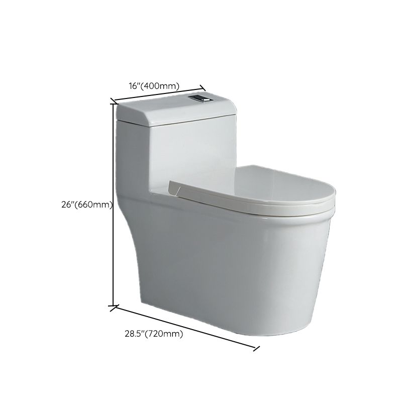 Modern 1-Piece Flush Toilet Floor Mount Urine Toilet for Washroom
