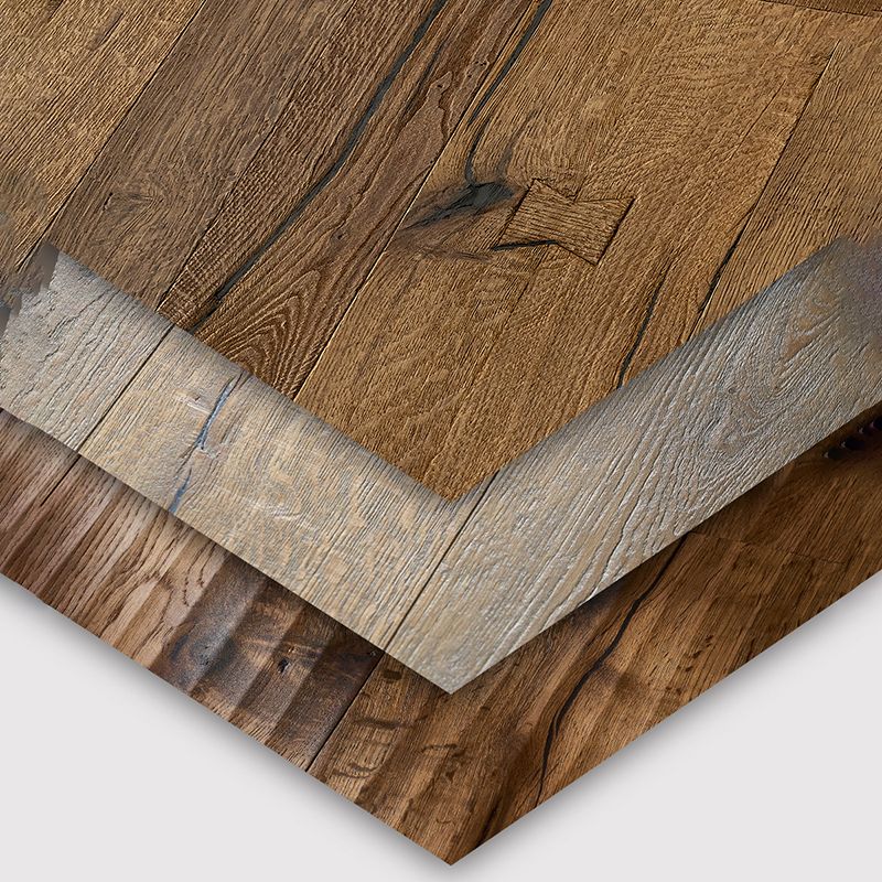 Brown Wood Laminate Flooring Scratch Resistance Laminate Plank Flooring