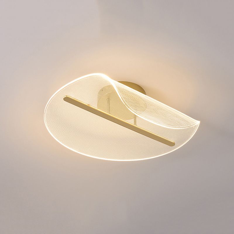 Geometric Semi Flush Mount Contemporary Acrylic Flush Ceiling Light Fixture