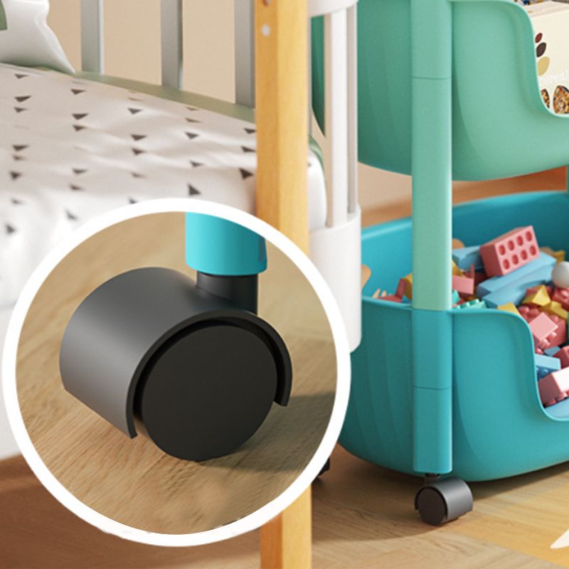 Contemporary Plastic Bookcase Standard Open Back Bookshelf with Shelves