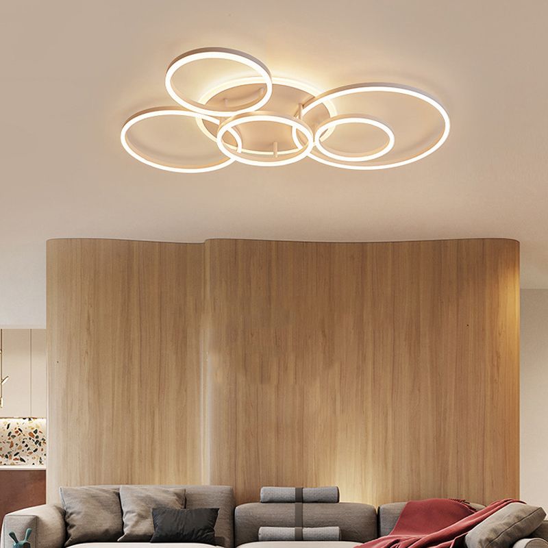 Acrylic Geometric Flush Ceiling Light Modern Flush-Mount Light Fixture