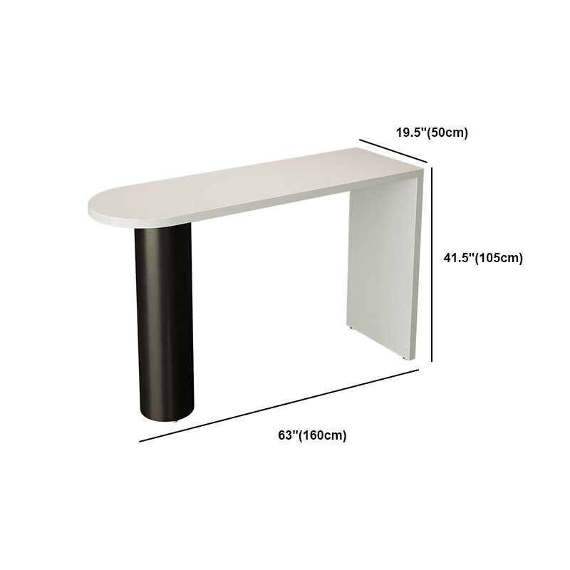 Modern Free Form Pub Table Set 1/3/4 Pieces Solid Wood Top Bar Table Set