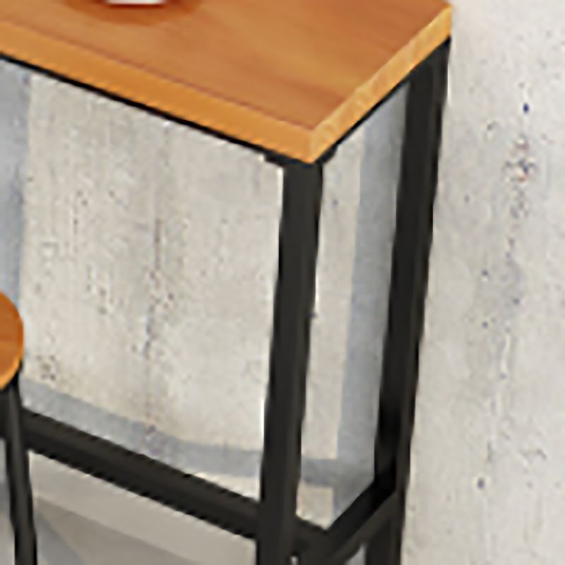 Contemporary Bar Table Rectangle Solid Wood Pub Table for Indoor Use