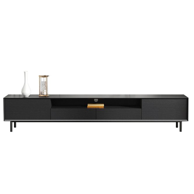 Home TV Storage Modern Rectangle TV Cabinet with Splayed Metal Legs