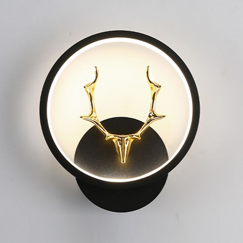 Application murale noire moderniste LED simple LED simple Mur Mur