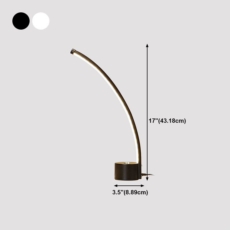 Einfachheitstil Nachttisch Lampe Metall Schlafzimmer LED-Tischleuchte