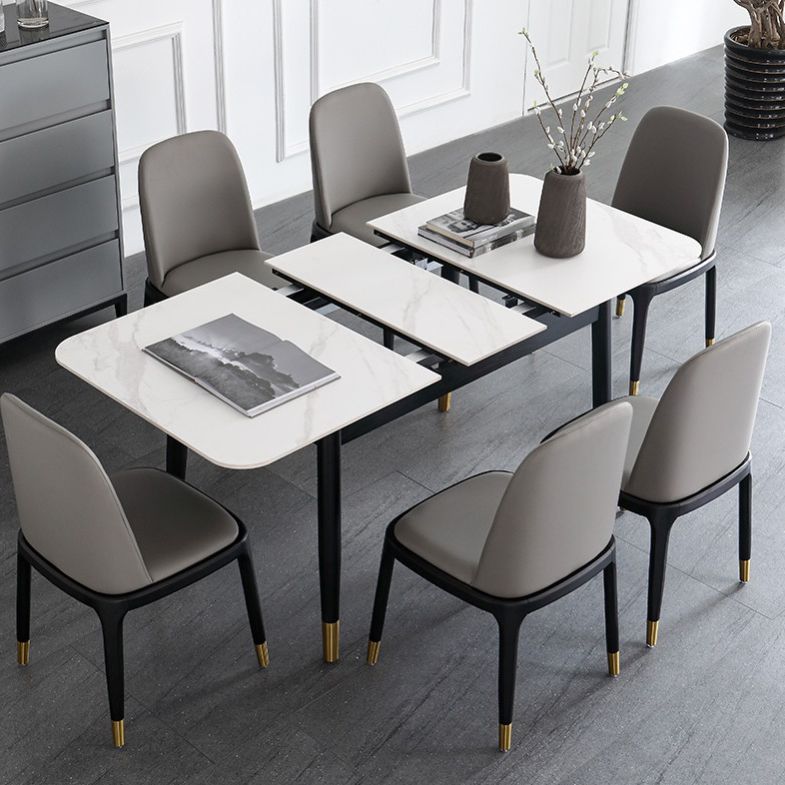 Modern 1/2/5/7 stuks dinette set rechthoekige eettafel set