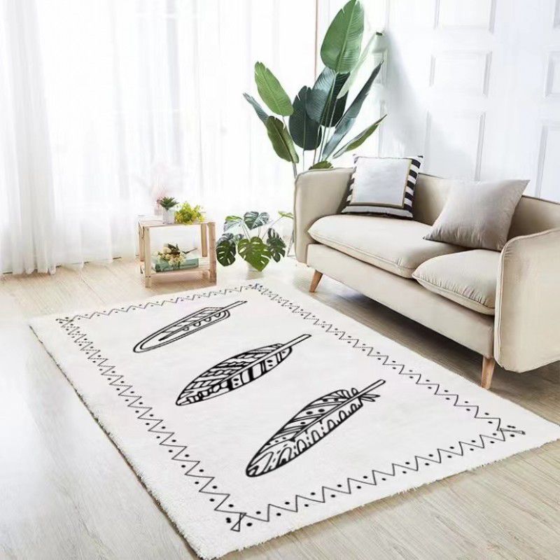 Morocco Carpet Tribal Pattern Rug Polyester Stain Resistant Area Carpet for Home