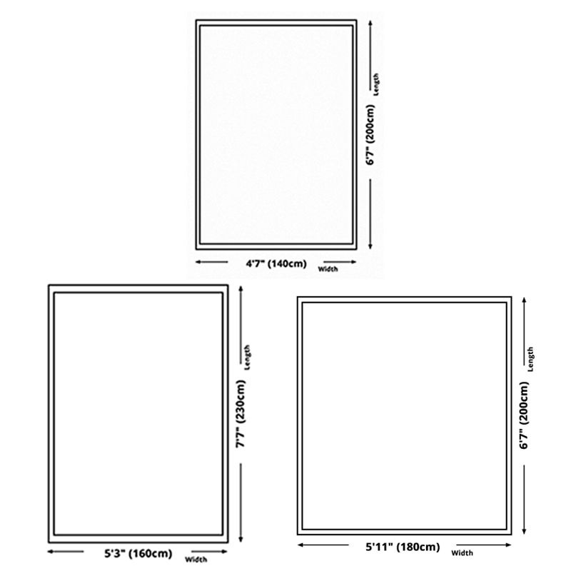 Leisure Geometric Rug Washable Simplicity Rug Stain Resistant Polyester Carpet for Home Decor