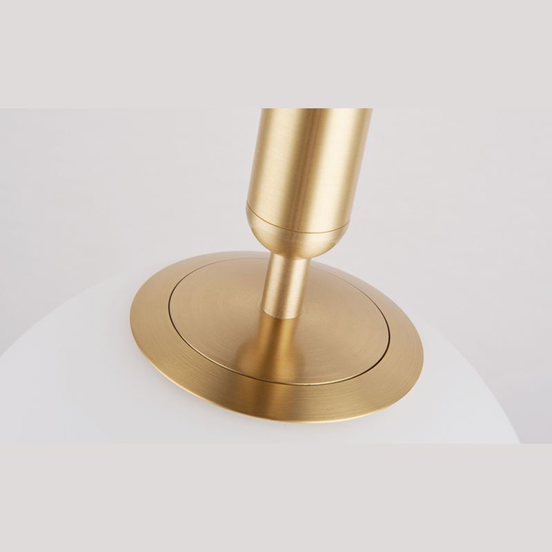 Semplicità moderna a soffitto rotondo a sospensione in vetro di latte appeso per soggiorno