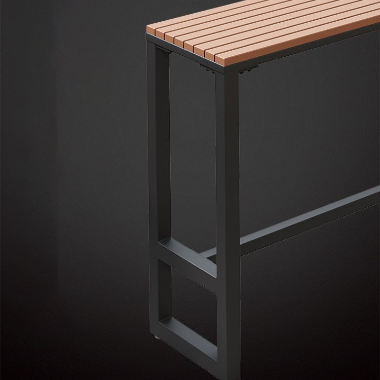 Modern Trestle Counter-height Pub Table Outdoor Rectangle Event and Cocktail Table