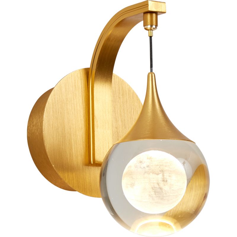 Moderne creatieve stijl Globe Wall Schonce Crystal 1 Light Sconces