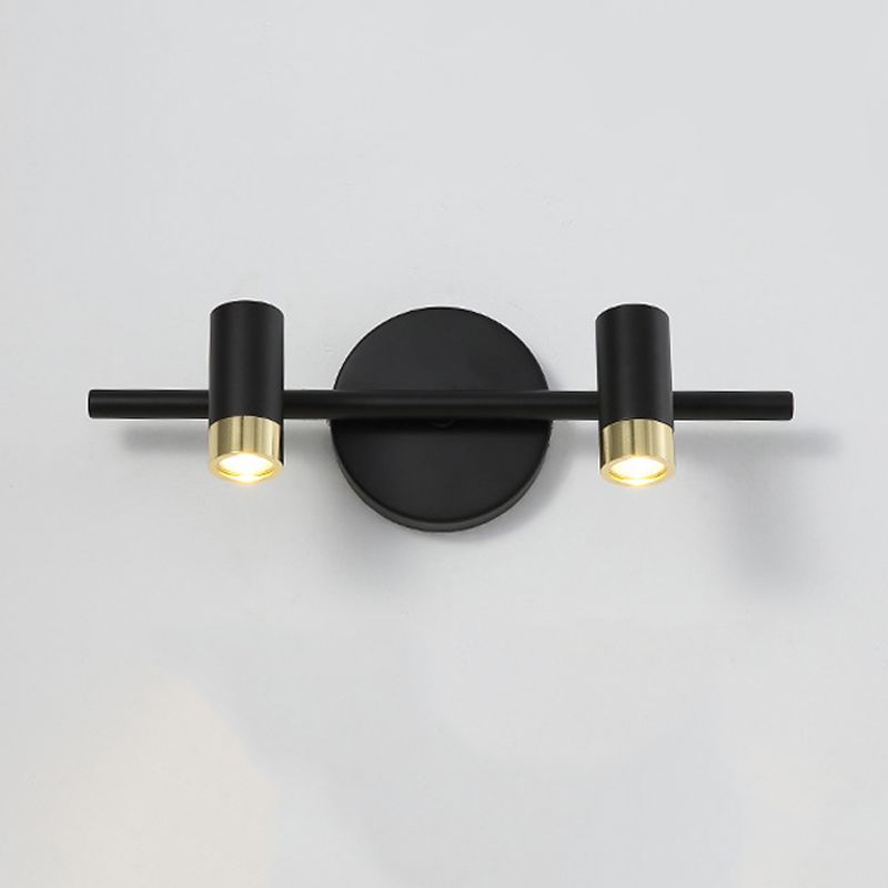 Modern Simple Style Iron Vanity Light Cylinder Shape Vanity Lamp for Shower Room