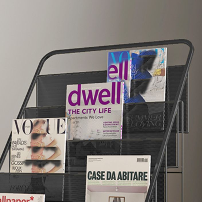 Standard Closed Back Bookshelf Metal Contemporary Bookcase with Shelves