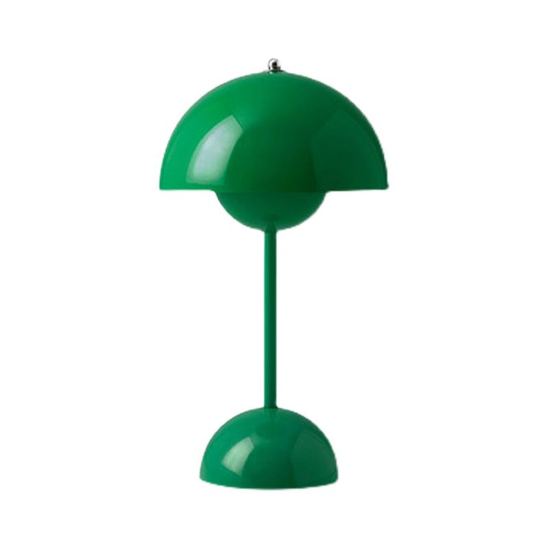 Modern Style Dome Night Table Lamp Metal One Light Nightstand Lamp