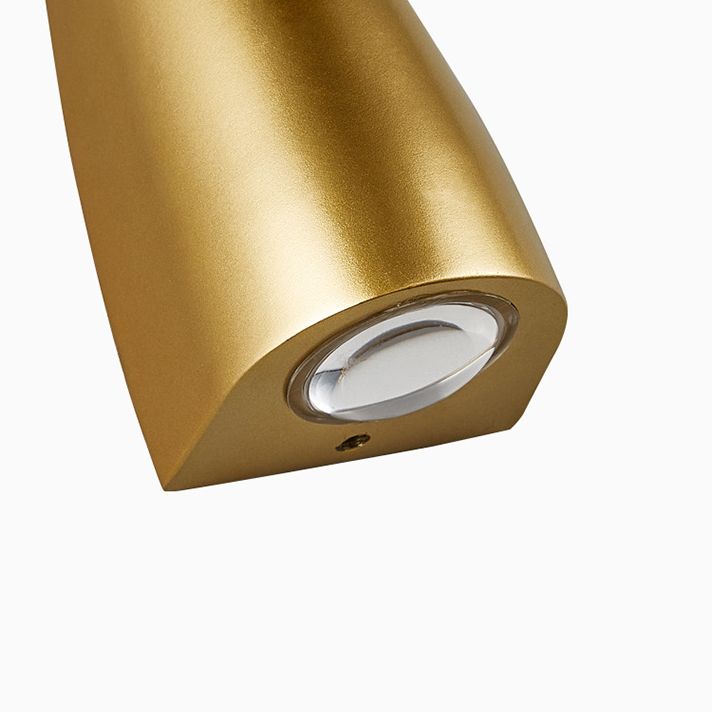 Geometrischer Schatten 2-Lights Wandleuchten moderner Metallmontageleuchte in Gold