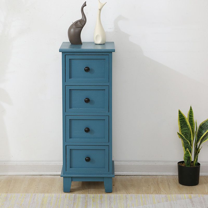 12" W Traditional Wood Lingerie Chest Vertical Storage Chest with Drawers