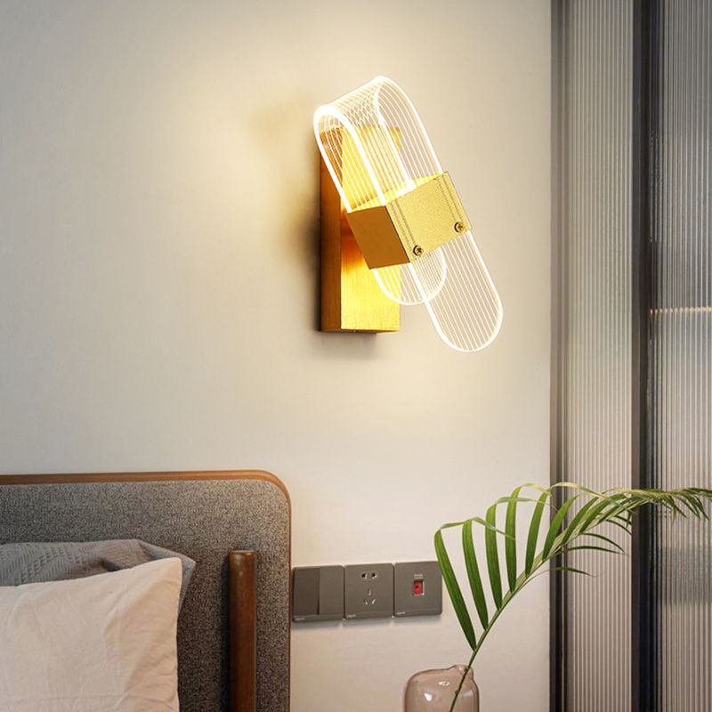 Modern Style Metal LED Wall Light Fixture Creative Wall Light Sconce for Bedroom