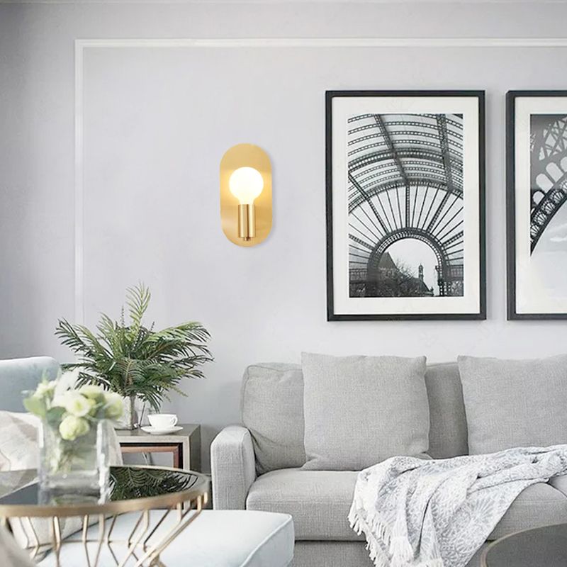 Nordic Style Vanity Light Metal 1 Light Vanity Lamp for Shower Room