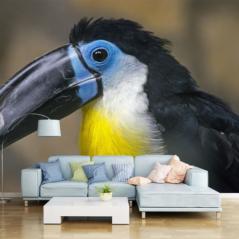 Customized Moisture Resistant Toucan Mural Wallpaper Environment Friendly Wall Decor
