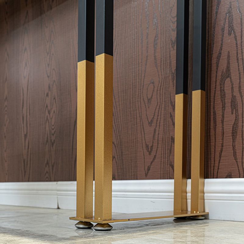 Glam Wooden Bar Dining Table Rectangle Bar Table for Cafe And Breakroom