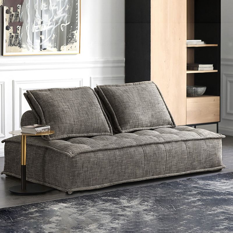 Contemporary Pillows Standard Armless Linen Stationary Seating