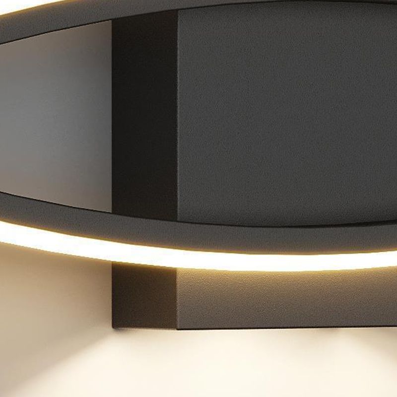 2-Light White/Black Modern Wall Mounted Sconce LED Wall Light for Bedroom