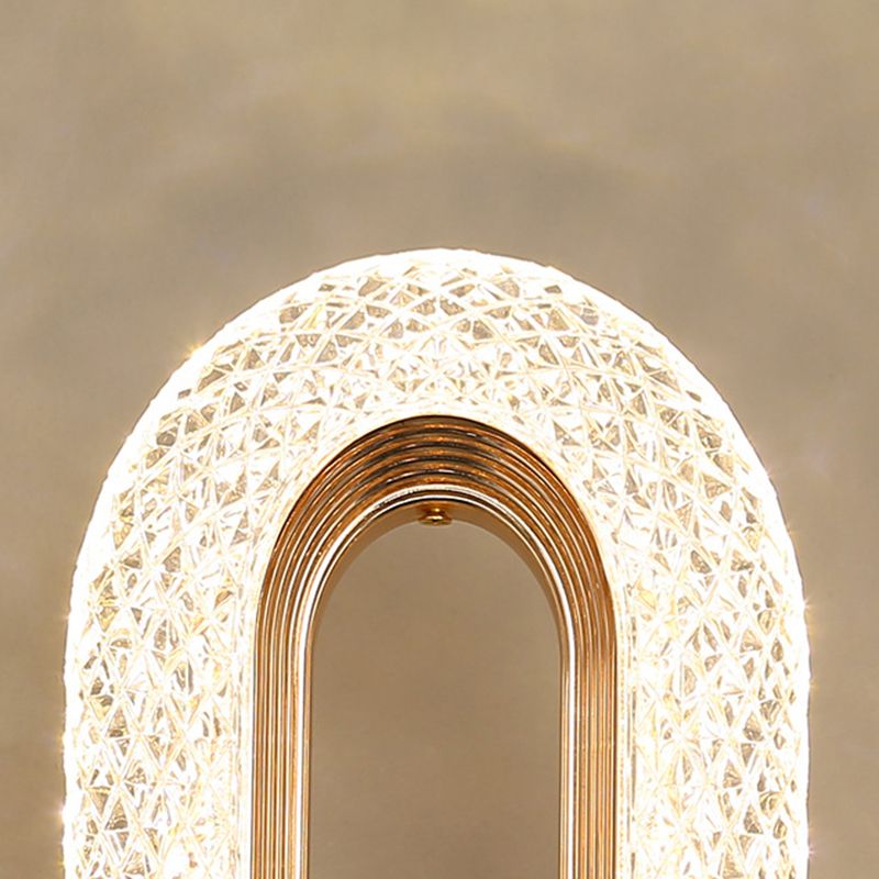 Modern Armed Sconce Light Faceted Crystal 1 Light Wall Lamp for in Clear
