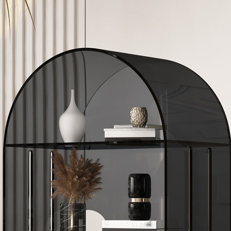 Modern Closed Back Vertical Bookshelf Acrylic Bookcase with Shelves