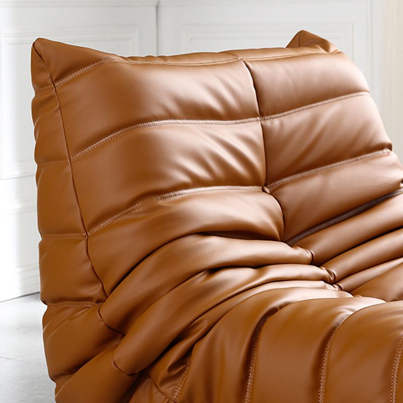 Modern Parsons Chair, Solid Color Accent Chair with Biscuit Back