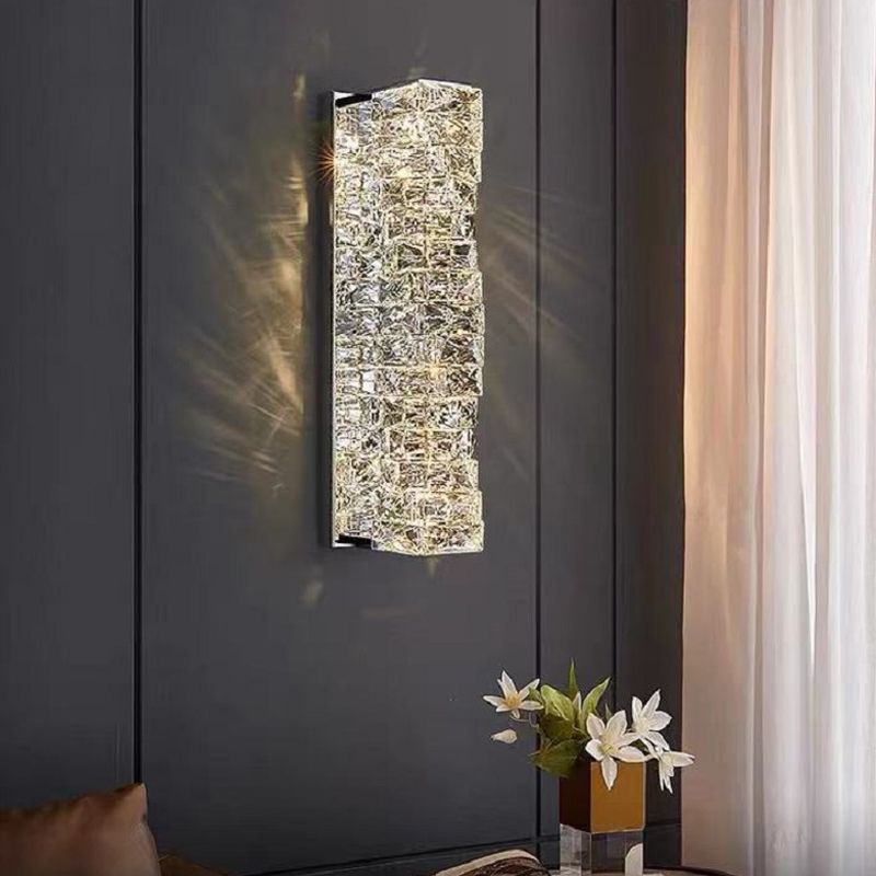 Sombra única de la pared de cristal de sombra estilo moderno de 1 luz de montaje de pared lámpara