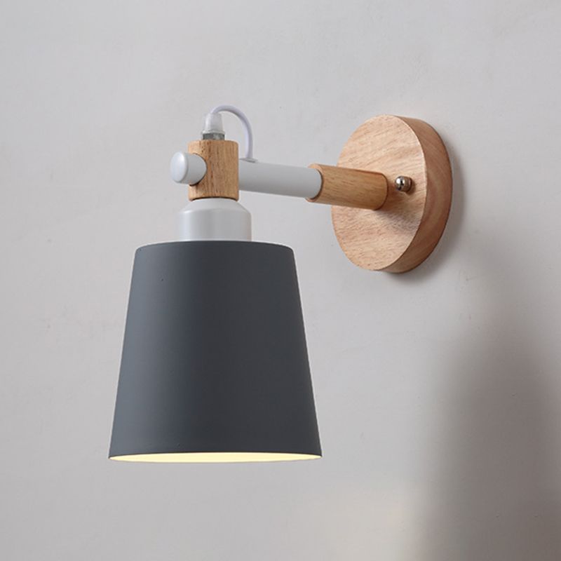 Indoor 1-Bulb Down Light Wall Sconce Lighting, Modern Macaroon Style Sconce Light Fixture