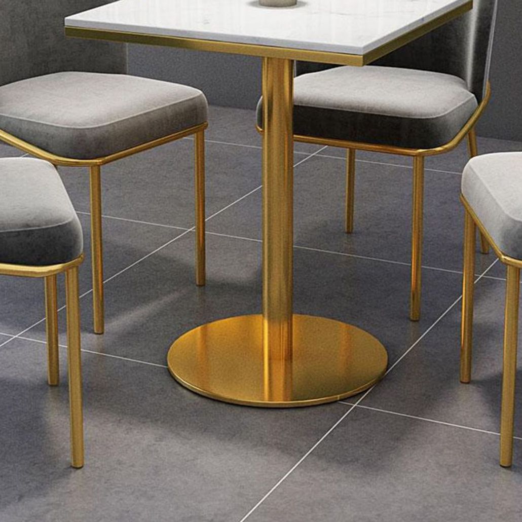 Nordic 1/3/5 Pieces Dining Set Rectangle Stone Dining Table for Cafe