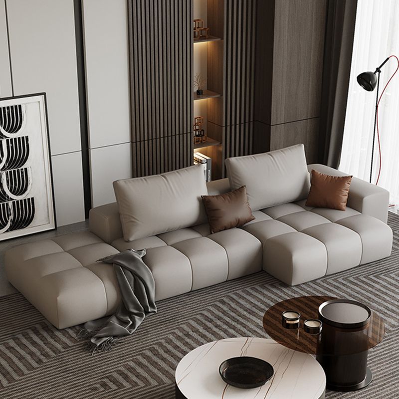 American Traditional Faux Leather Cushions Sofa 37.4"High Square Arm Sofa,White