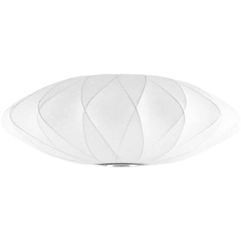 Luz de colgante nórdico moderno moderno de seda Luz de techo colgante blanco de 1 luces para la casa de té