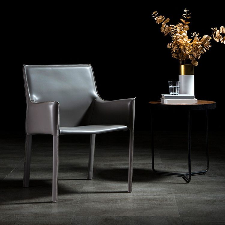 Upholstered Dining Chairs Faux Leather Kitchen Dining Arm Chair