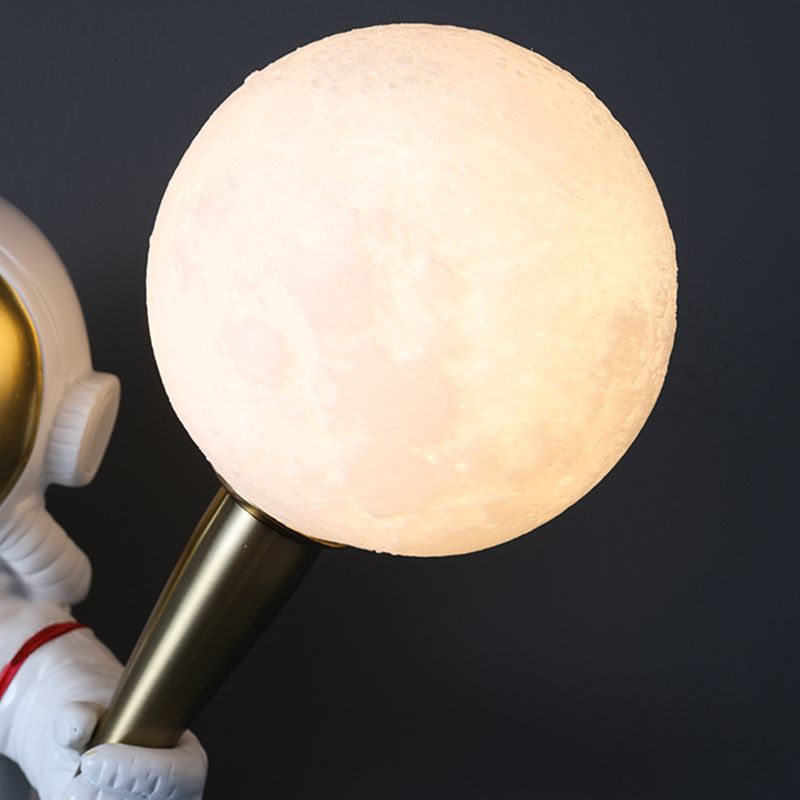Kinderen Astronaut -vormige wandlampjes Slaapkamer Wandbevestiging Lichtmontage