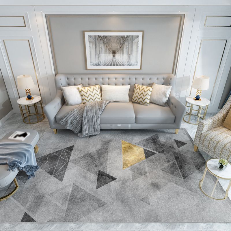 Fancy Modern Rug Blue Fish Indoor Rug Non-Slip Backing Rug for Drawing Room