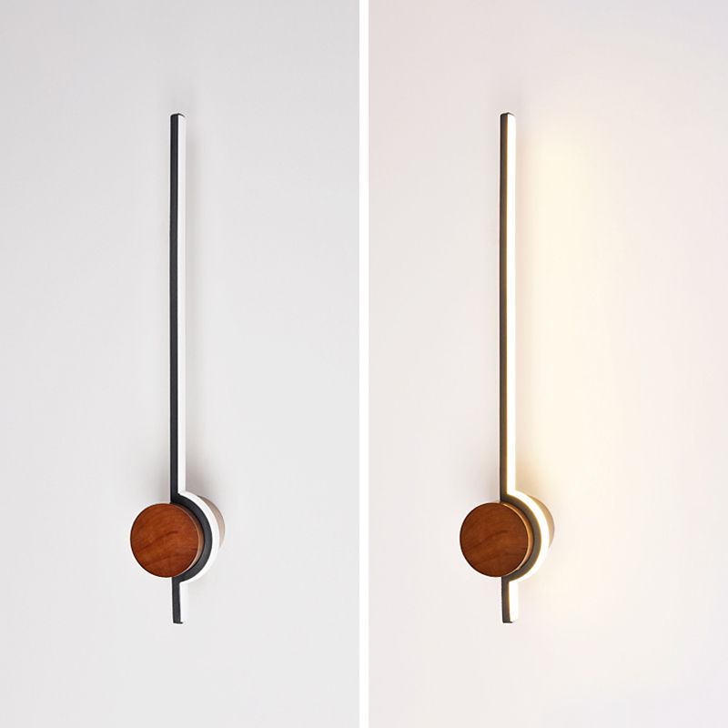 1 Light Metal Linear Wall Lighting Modern Simple Style Wall Mounted Light Fixture