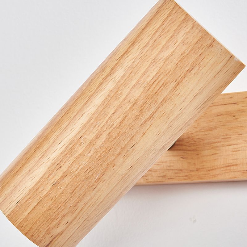 Modern Simple Shape Wall Light Sconces Wood Wall Lighting Fixtures
