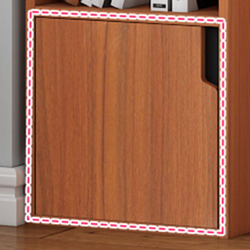 Contemporary Wooden Accent Cabinet with Shelves Storage Cabinet