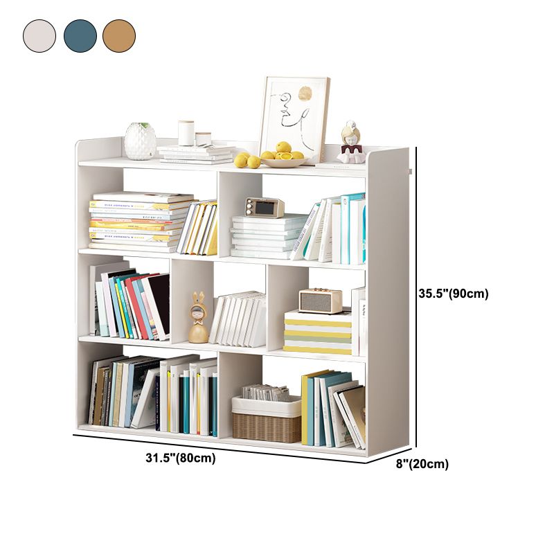35"H Contemporary Bookcase Etagere Book Shelf Engineered Wood for Study Room
