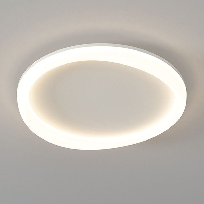 Contemporary White Flush Mount Lighting LED Acrylic Ceiling Light for Bedroom