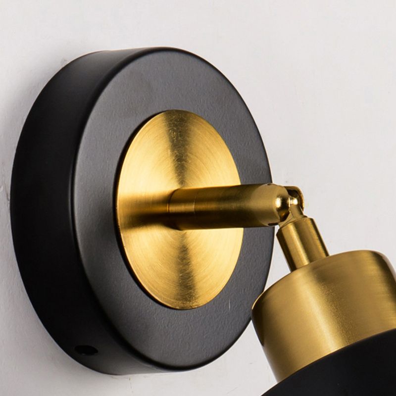 Contemporary Metal Shaded Lighting White/Black Wall Light for Room