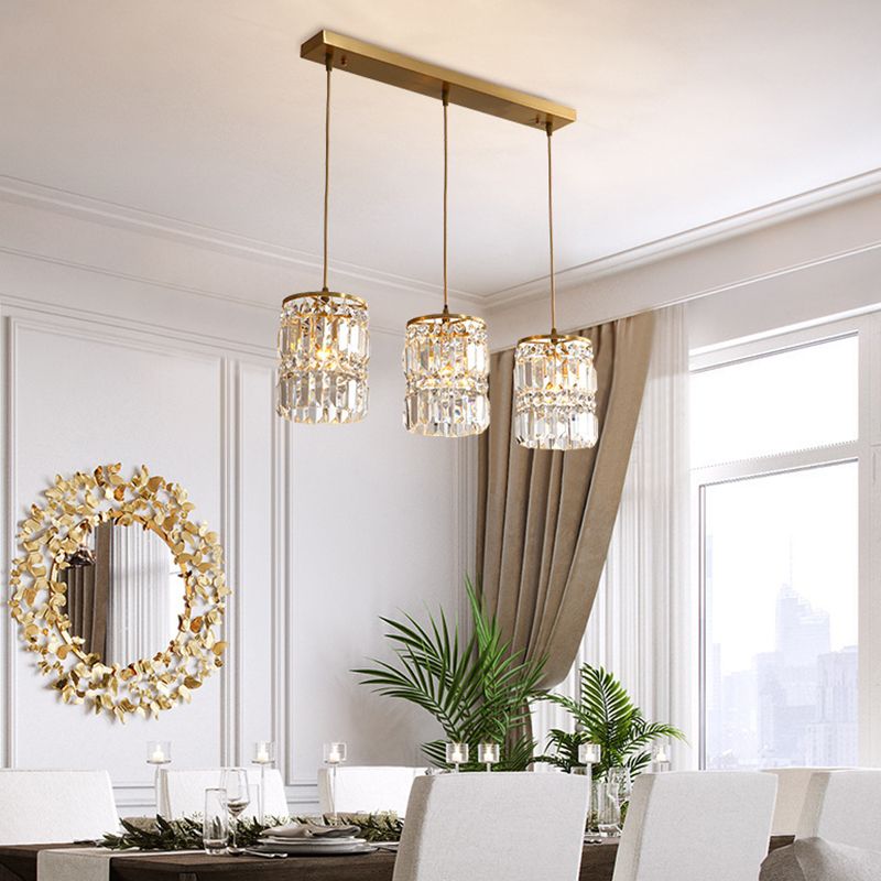 Contemporary Style Hanging Light Crystal Pendent Lighting Fixture for Living Room
