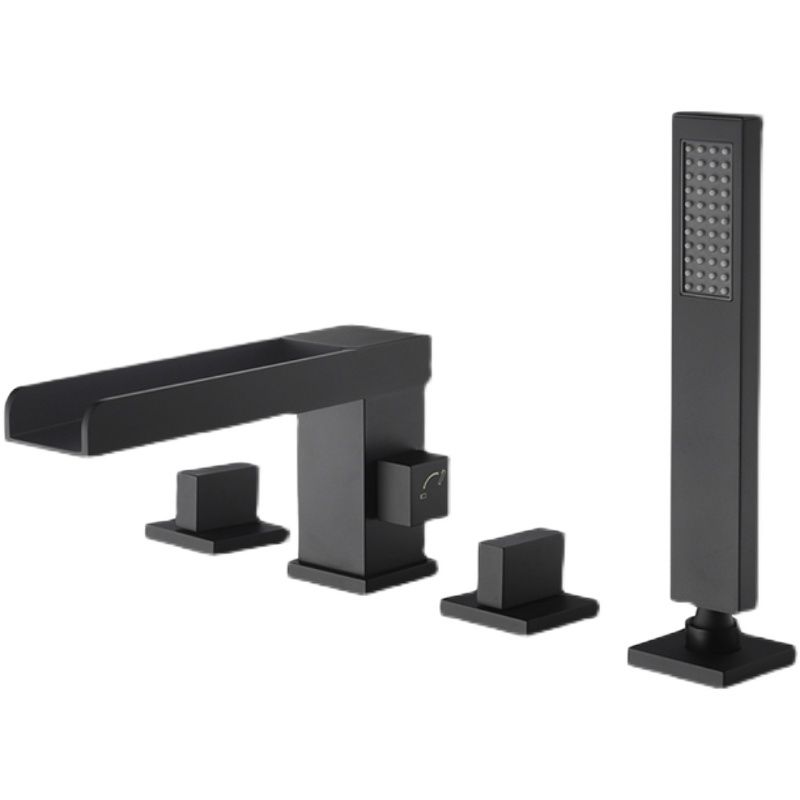 Modern Bathtub Faucet Solid Color Deck Mount Roman Tub Faucets
